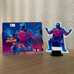 King of tokyo promo UNSIGNED -Blue Demon jr – Mexican
