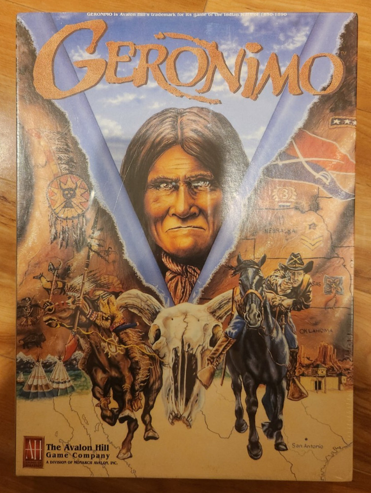 Avalon Hill : GERONIMO War Game of The US-Indian Wars of 1850-1890 (NEW)