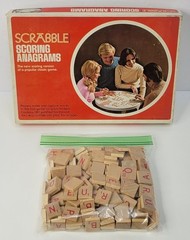 Vintage Scrabble Scoring Anagrams 1975 Complete 180 Tiles
