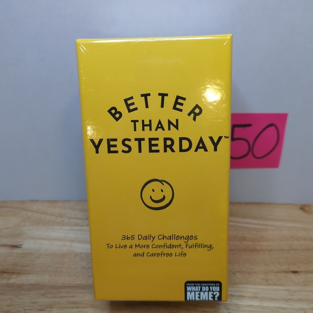Better Than Yesterday Card Game 365 Daily Challenges