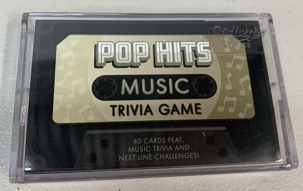 Pop Hits Music Trivia Card Game Ridley’s Social Party Cards NEW U1