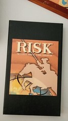 VTG Y2K Risk Board Game Book Shelf Edition Wooden Box World Domination Strategy