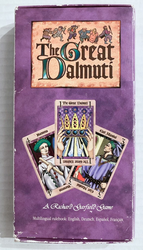 The Great Dalmuti COMPLETE Card Game 1995 Wizards of the Coast Garfield Box VTG