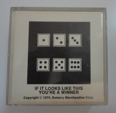 Vintage 1974 Romany Puzzle Self Contained Dice Game 1970s