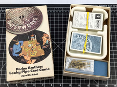 VINTAGE Water Works 1972 COMPLETE Parker Brothers Leaky Pipe Card Game Manual