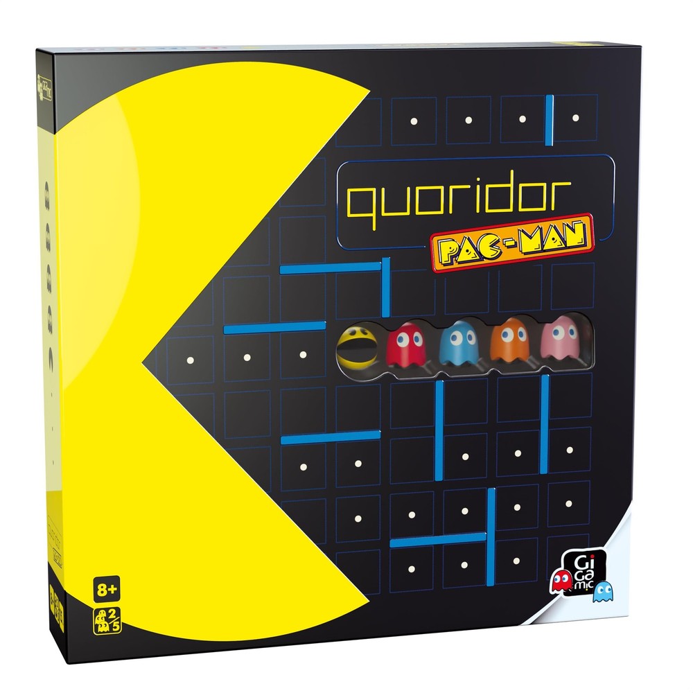 Gigamic, Quoridor PAC-MAN, Familienspiel, Holzspiel, 2-5 Spieler, Ab 8+ Jahren,