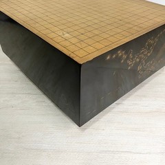 Vintage Go Board IGO Game Black Lacquer Finish Gold Maki-e Legs Luxury Japan