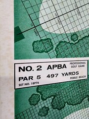 APBA Pro Golf Game, original boards, cards, boxes, etc.
