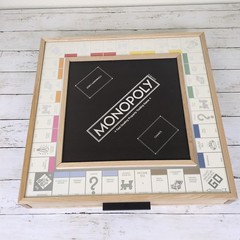 Monopoly Deluxe Edition with Luxury Wood Cabinet Maple Wood Gαme Company O/Box