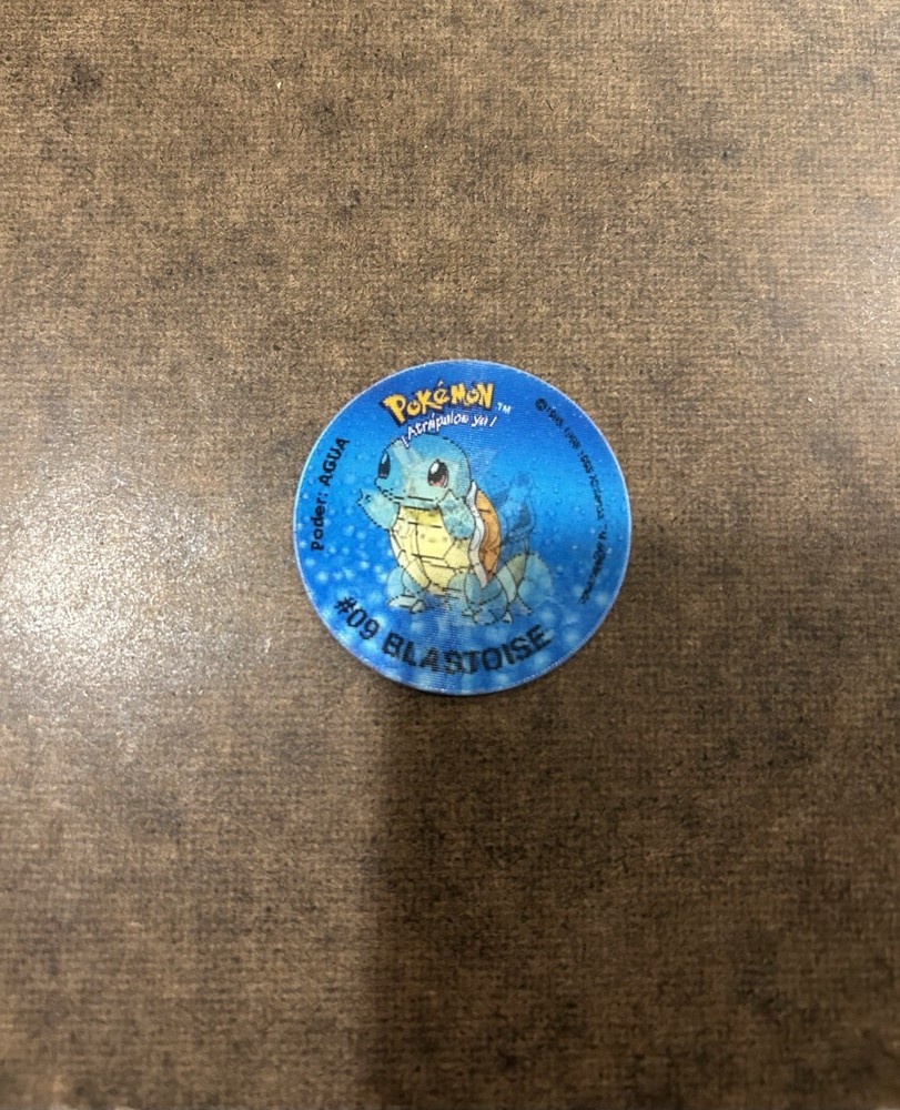 Pokemon Tazos 2 SQUIRTLE WARTORTLE BLASTOISE Evolución Lentricular, 2D, Sabritas