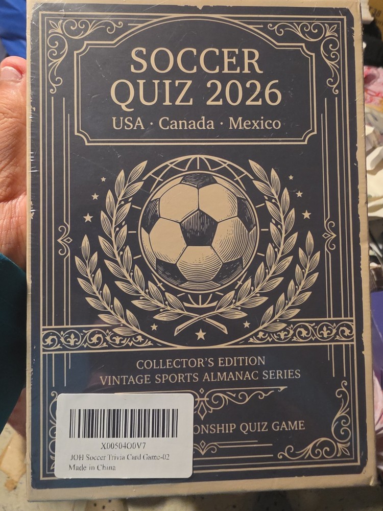 Soccer Quiz 2026 Trivia Card Game World Championship USA Canada Mexico