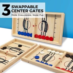 XL Fast Sling Puck Wooden Tabletop Hockey Game