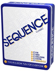 Sequence Board Game for 2 to 12 Players Strategy Game in Tin Ages 7 and Up