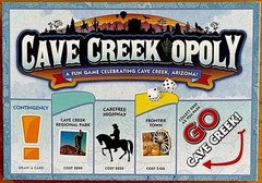 Cave Creek Opoly Board Game Cave Creek Arizona Landmarks- New Open Box