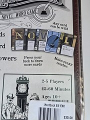Hardback A Novel Word Game Barnes Noble Exclusive Board Game Tim Fowers New