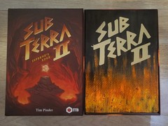 Sub Terra II Board Game + Custom Made Wooden Insert + Custom Painted Miniatures