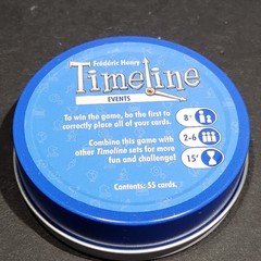 Timeline Card Game Events Zygomatic Asmodee Frederic Henry Round Tin NEW in box