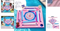 Floating Pool Mahjong Table 31.5-inch Waterproof Game Tray for Pool Beach Lake