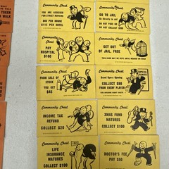 Vintage Monopoly 1961 Complete Set of 32 Community Chest & Chance Cards EUC