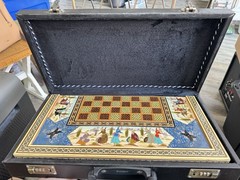 HANDCRAFTED Persian Khatam Backgammon HANDMADE Wooden Backgammon
