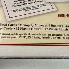 America Monopoly Special Edition 2002 Holographic Box New Sealed Board Game USA