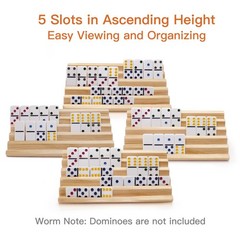 plusvivo Domino Racks with Stand Set of 4, Mexican 10 x 5.5 x 0.79 inches