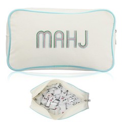 Empty Mahjong Bag Thickened American Mahjong Tiles Bag with Zipper Storage Po…