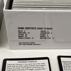 Cinelinx Card Game for People Who Love Movies Trivia 2014 Media