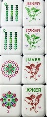 Complete American Mahjong Set Engraved Acrylic Heart Motifs 166 4-Layer Tiles