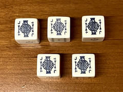 Vintage Poker Dice Game Set – Very Nice – Never Used