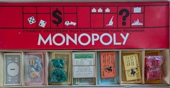 Vintage 1961 Monopoly Board Game Rare Original Old Complete Excellent Condition