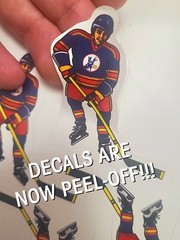 NHL Winnipeg Jets 2022-Present alternate PEEL-OFF vinyl decals Coleco compatible