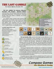 Compass Games The Last Gamble: The Ardennes Offensive, December 1944