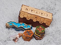 Wooden game board for Settlers / 2-4 . 5-6 Player Custom Settlers Board