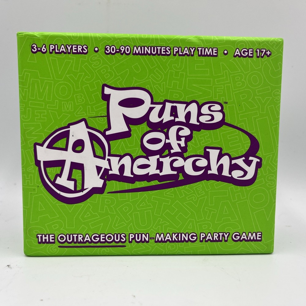 Puns of Anarchy – The Outrageous Pun-Making Party Game • Complete • Excellent