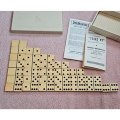 Vintage Cardinal Industries Texas 42 Dominoes Set (Double 6)