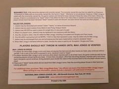 2025 Official Standard Hands & Rules, National Mah Jongg League Blue Pack NEW