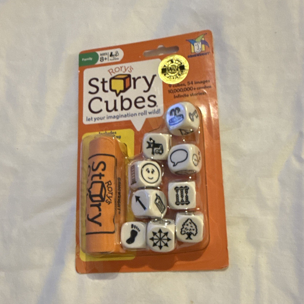 Gamewright Rory’s Story Cubes Storytelling Dice Game w/ Storage Bag, Ages 8+, 1+