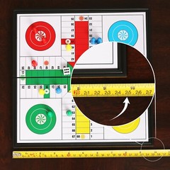 👇❤️💪🧠Magnetic Ludo Traditional Travel Board Brain Game 25 X 25 cm Parchis New