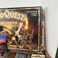 Vintage Hero Quest Board Game System 1401 Milton Bradley 1989/1990 Incomplete