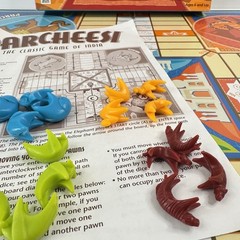 Parcheesi Board Game Milton Bradley Classic Game of India 2001 Vintage