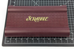 Milton Bradley SCRABBLE Deluxe Travel Edition Folding Board 100 Wood Tiles 100%