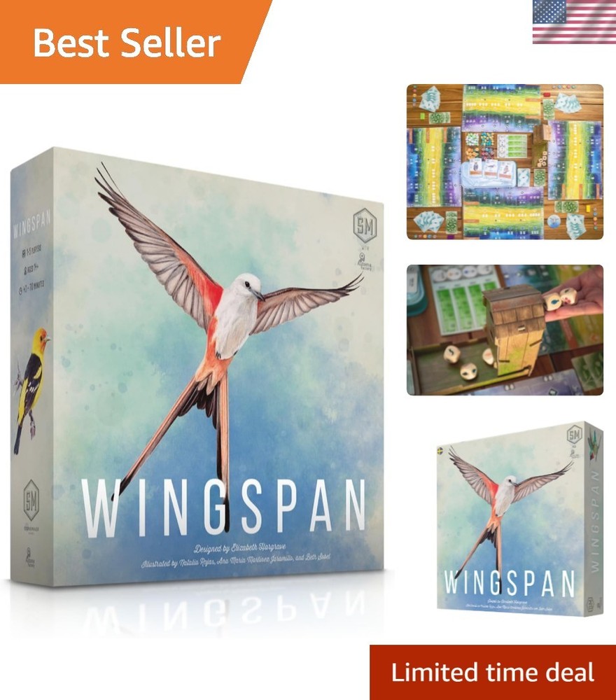 Wingspan Base Game by Elizabeth Hargrave | A Relaxing, Strategy Board Game A…