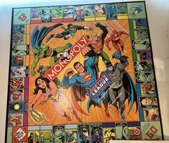 1999 Monopoly Justice League of America Board Game + Comic Book a New In box