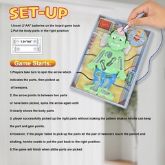 Operated Monster Board Game for Ages 3-8-12 Years Old with Tweezers and Fun G…