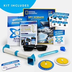 National Geographic Spy Science Kit – Kids Spy Activity Set, Complete 10 Secr…