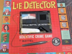 F2 Mattel Lie Detector Scientific Crime Game #452 1960 Orig Box