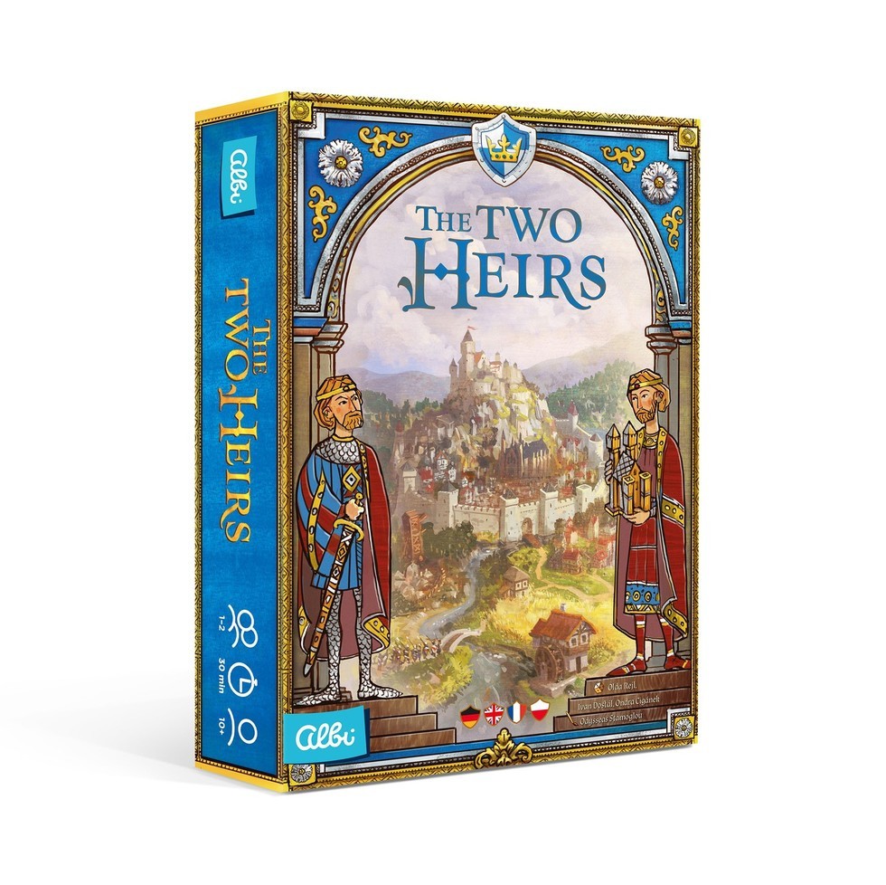 The Two Heirs – Economic Medieval Strategy Board Game by Albi – New & Sealed