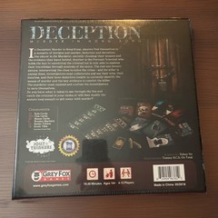 Deception: Murder in Hong Kong Board Game. New In Box. Unopened