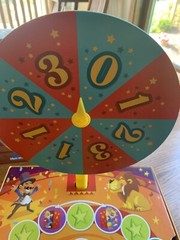 Spin Circus Board Game by BLule Orange Ages 4 & Up 2-5 Players Complete